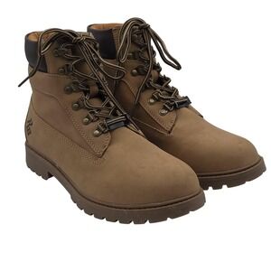 RW Dallas Boots Shoes‎ Mens Size 8.5US Brown Faux Leather Lace Up Work Outdoor